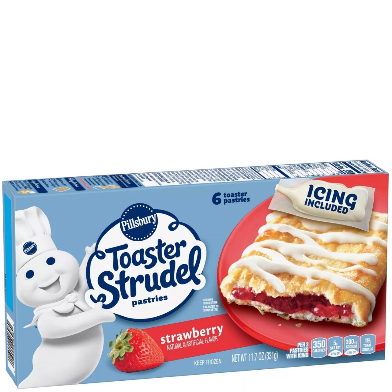 PILLSBURY TOAST STRUDEL STRAWBERRY 331g