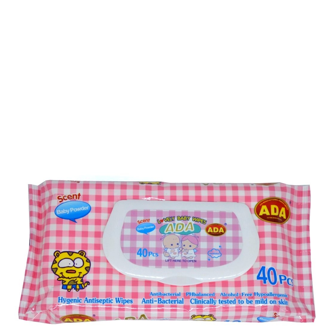 ADA BABY WIPES BABY POWDER 40s