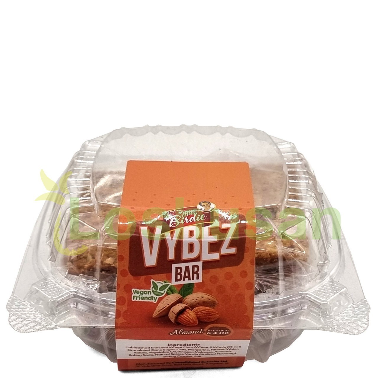 MISS BIRDIE VYBEZ BAR ALMOND 6oz
