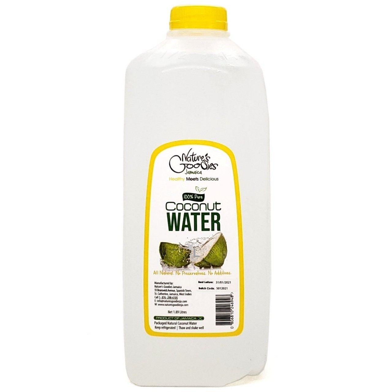 NATURES GOODIES COCONUT WATER 1.89L