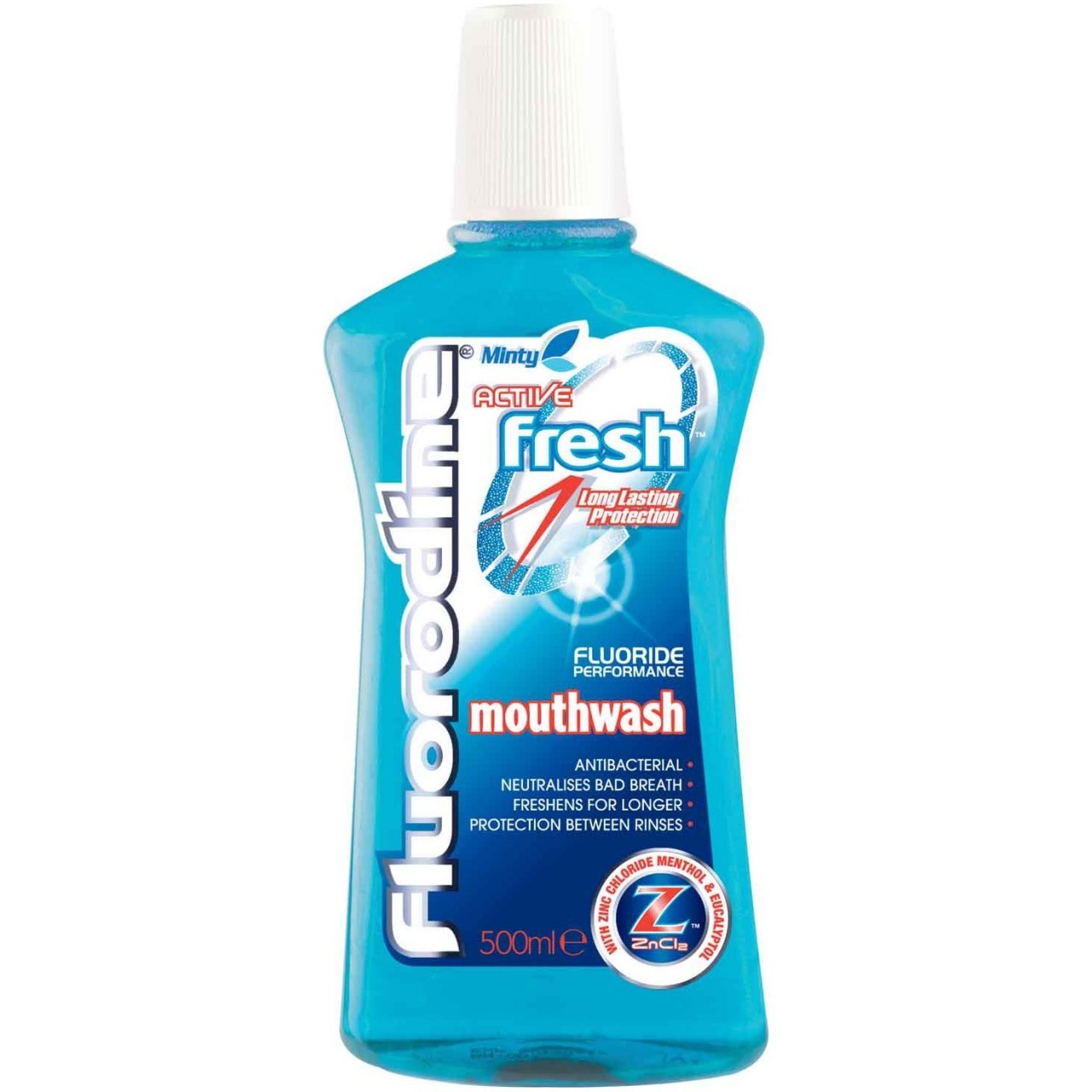 FLUORODINE MOUTHWASH ACTIVE FRESH 500ml