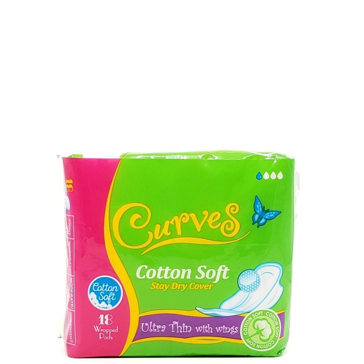 CURVES ULTRA THIN WITH WINGS 18’S