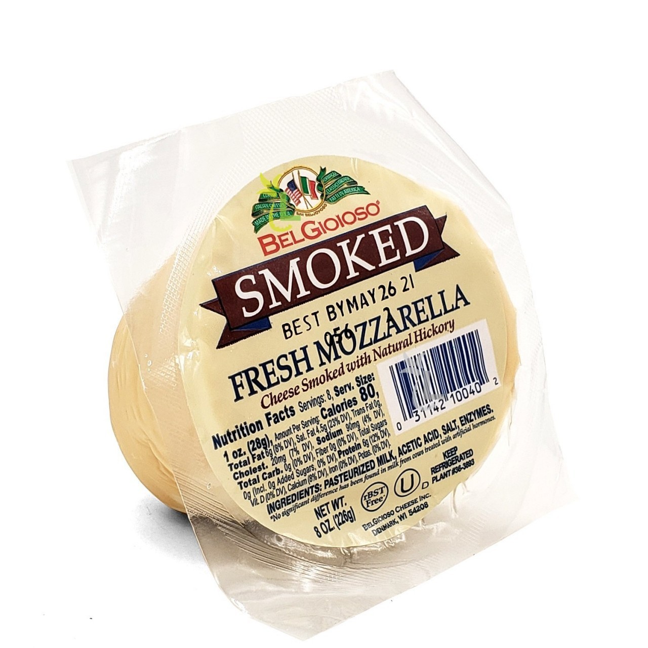 BELGIOIOSO MOZZARELLA BALL SMOKED 8oz