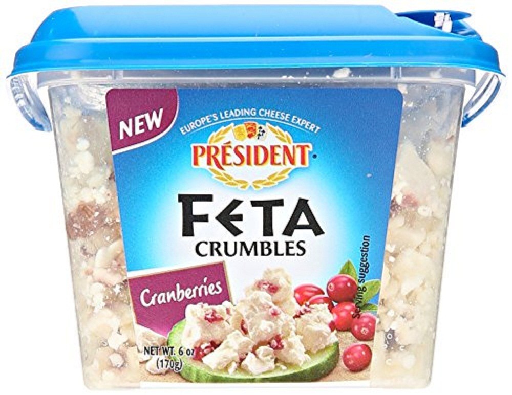 PRESIDENT FETA CRUMBLE W/CRANBERRIES 6oz