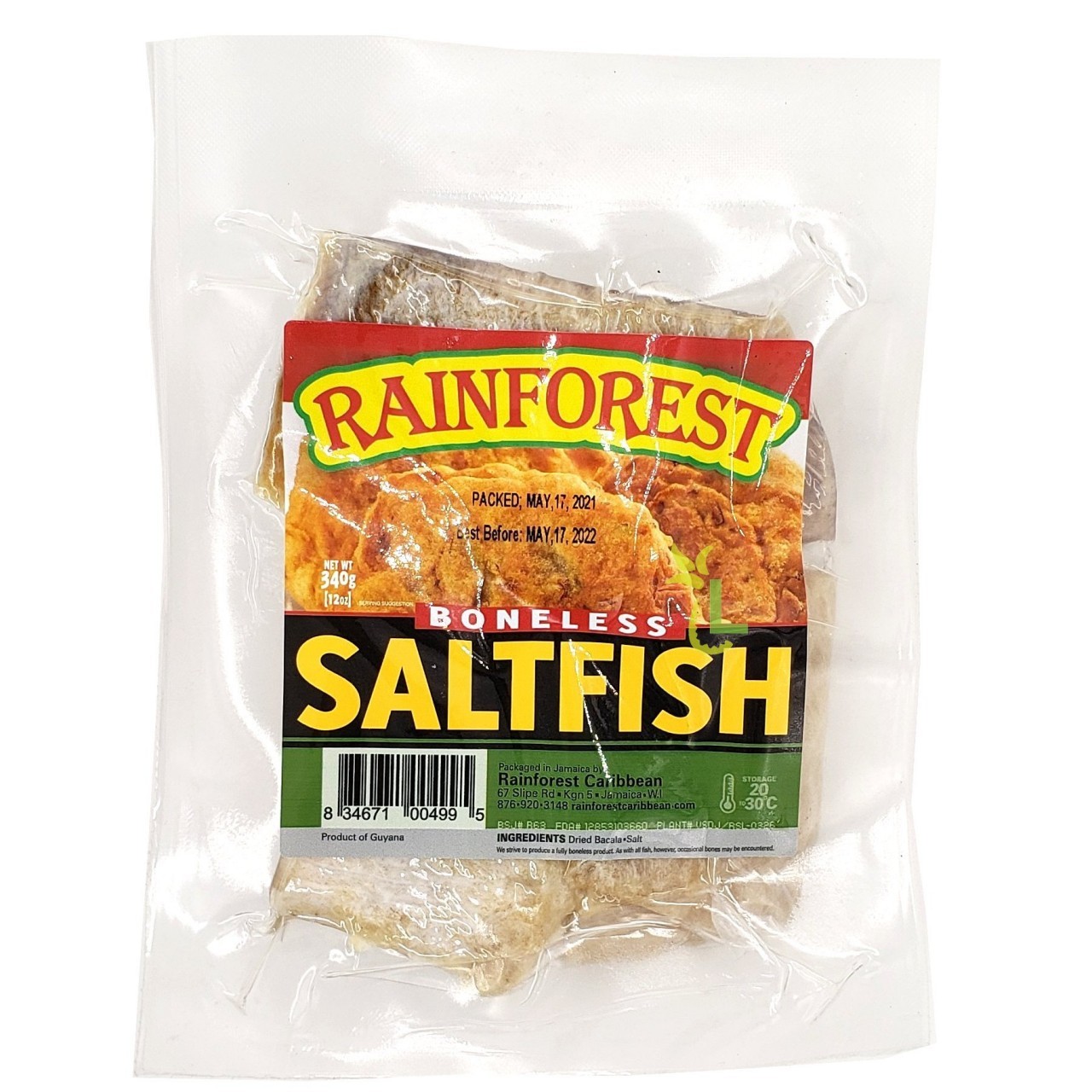 RAINFOREST SALTFISH BONELESS 340g