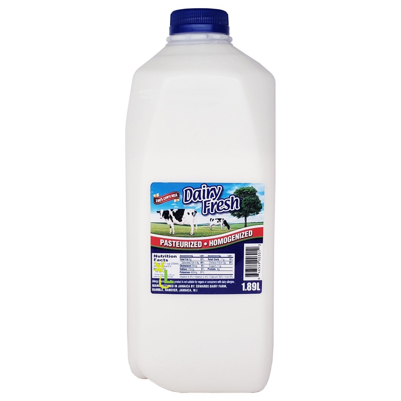 DAIRY FRESH COWS MILK 1.89L