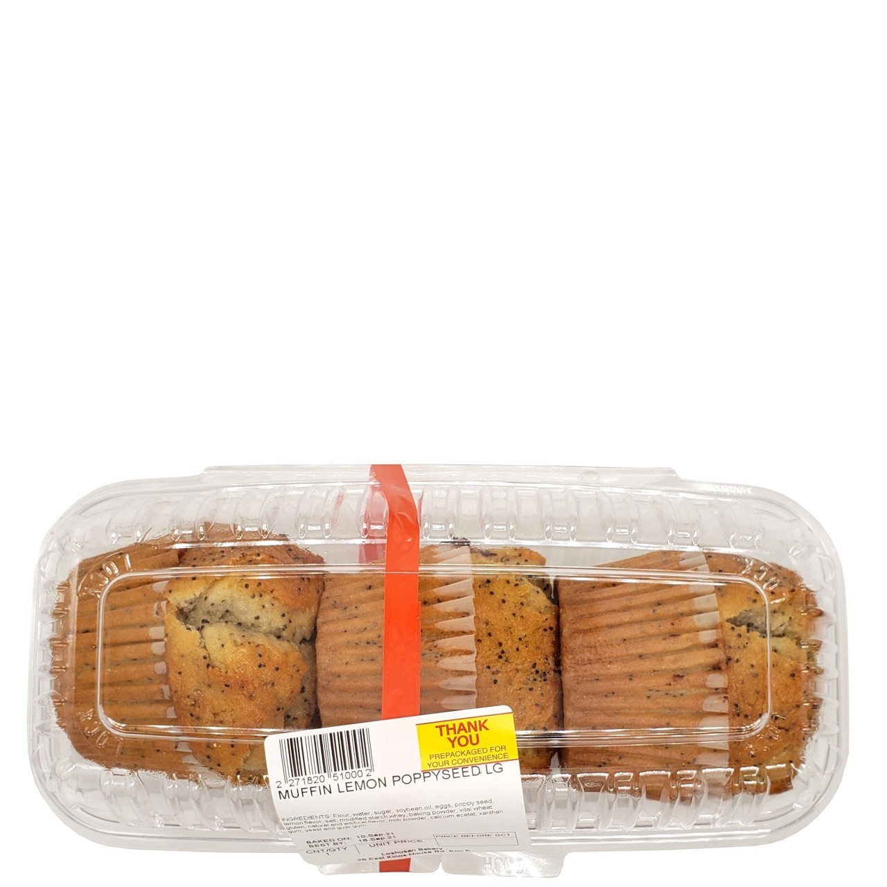 MUFFINS LEMON POPPYSEED LG 3ct