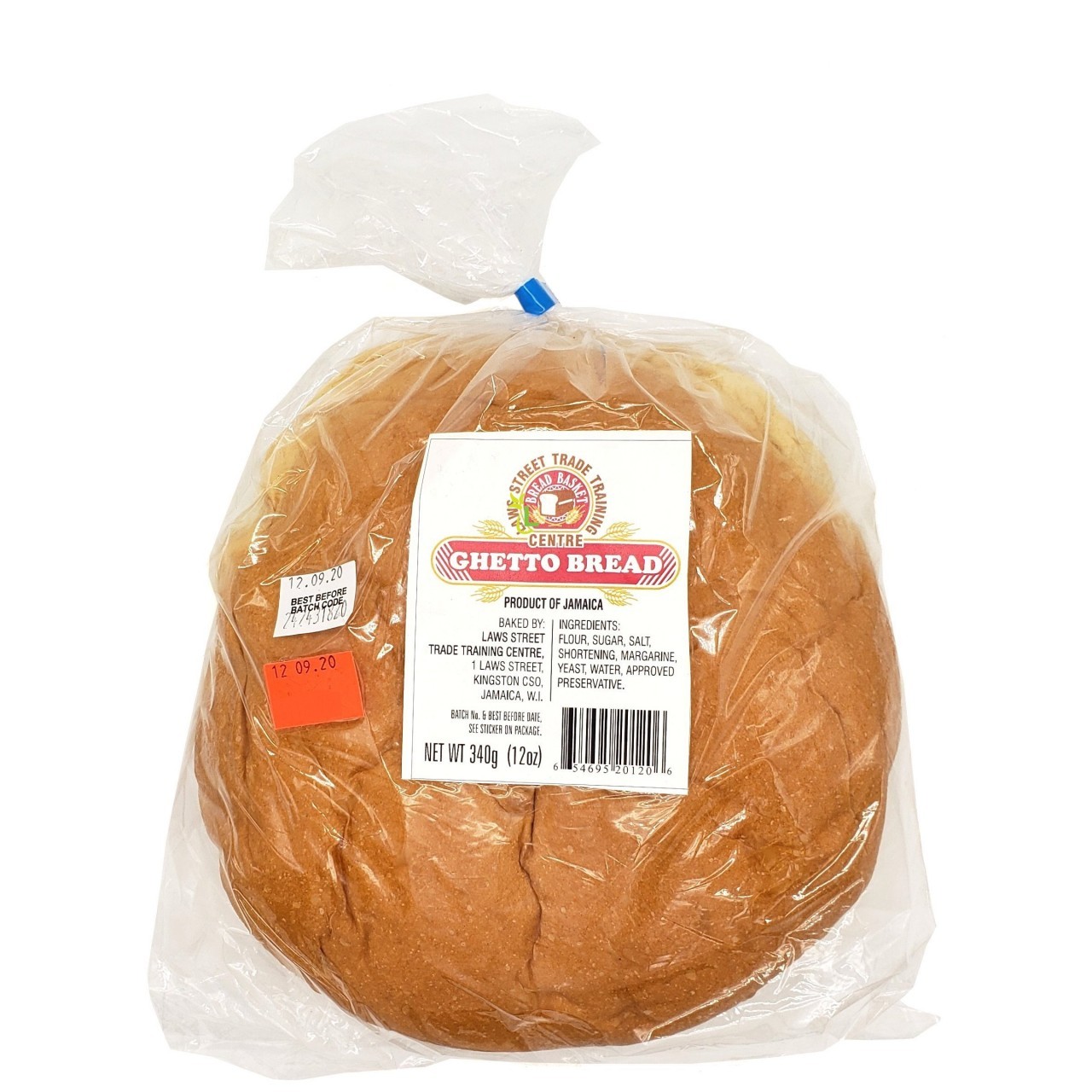 BREAD BASKET GHETTO PLAIN BREAD 340g