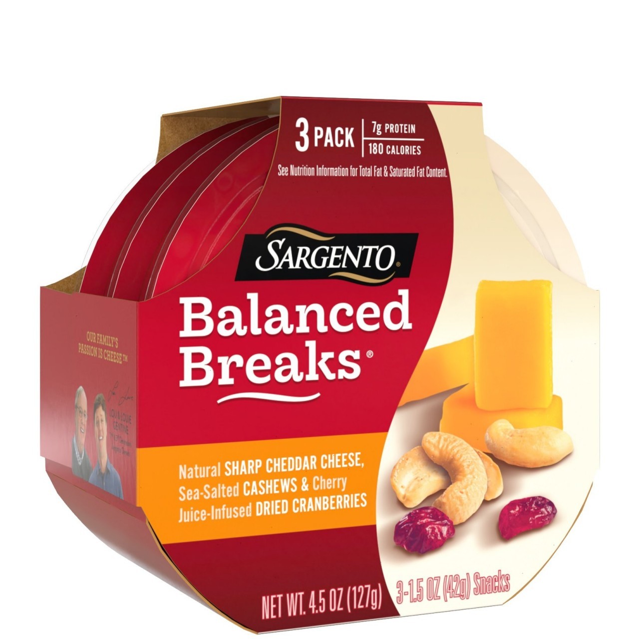 SARGENTO BALANCED CHEDDAR CHEESE 42g