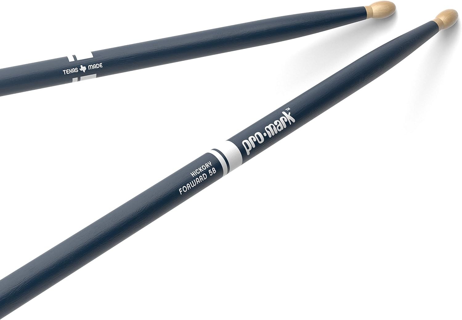 Promark American Hickory Classic 5B Drumsticks, Acorn Tip, Blu