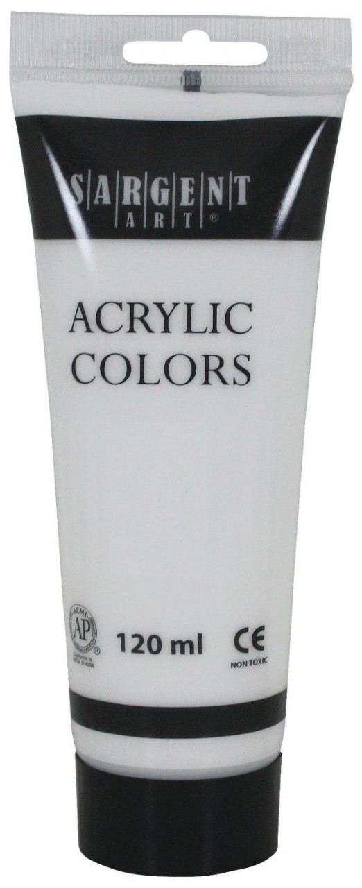 Sargent Art 23-0396 120Ml Tube Acrylic Paint, Titanium White
