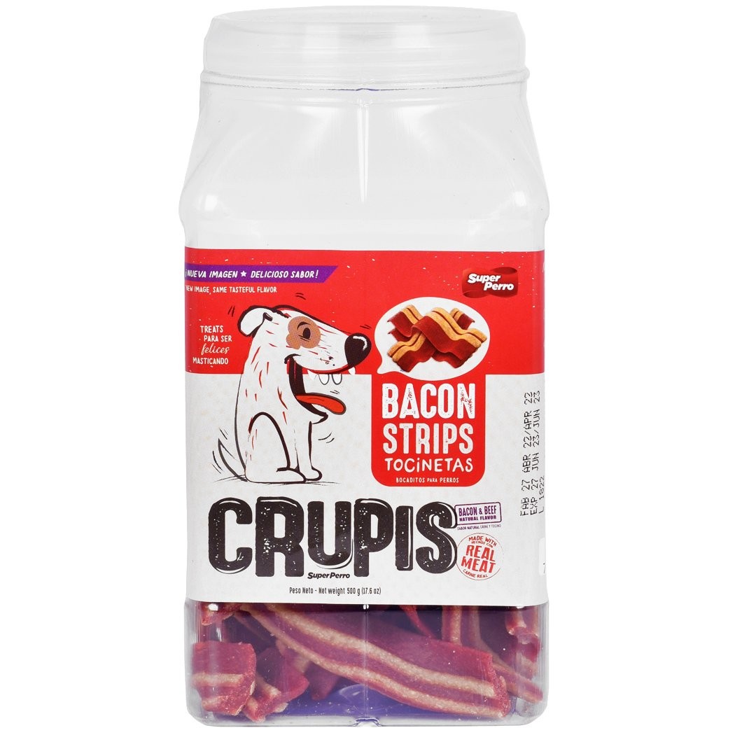 CRUPIS BACON STRIPS 500g