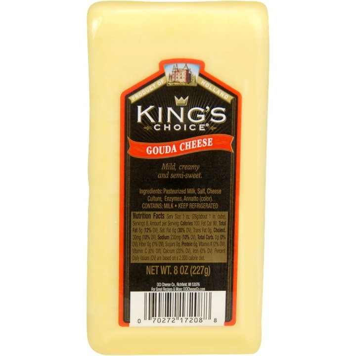 KINGS CHOICE CHEESE GOUDA 8oz