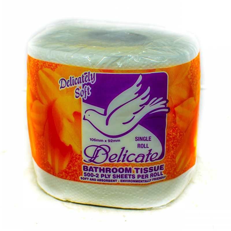 DELICATE TOILET TISSUE WITH ALOE 2PLY 500SHT