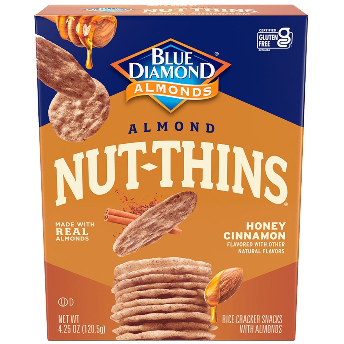 BLUE DIAMOND NUT THINS HONEY CINN 4.25oz