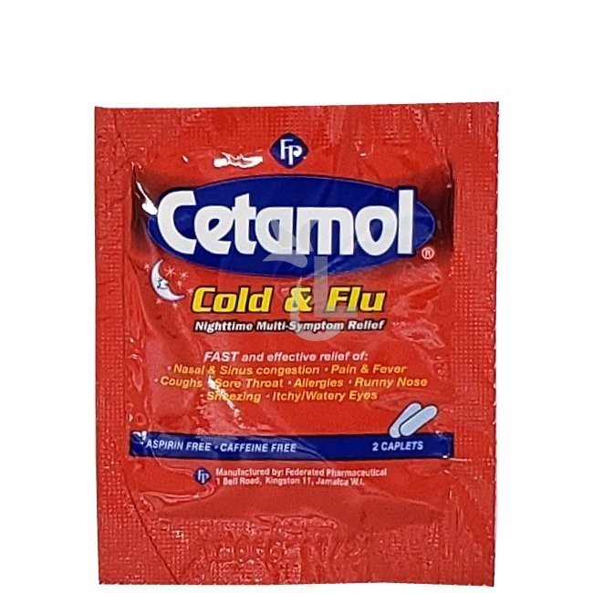 CETAMOL COLD&FLU NIGHTTIME 2s