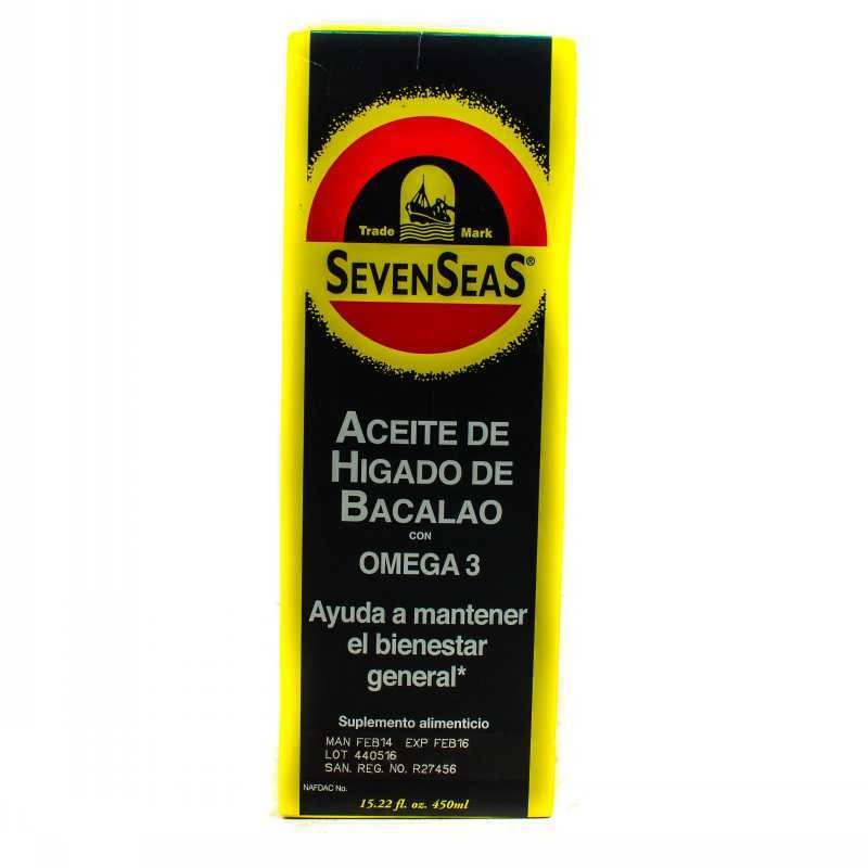 SEVEN SEAS COD LIVER OIL W/OMEGA3 450ML