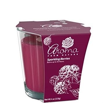 AROMA NATURALS CANDLE SPARKL BERRY 4oz