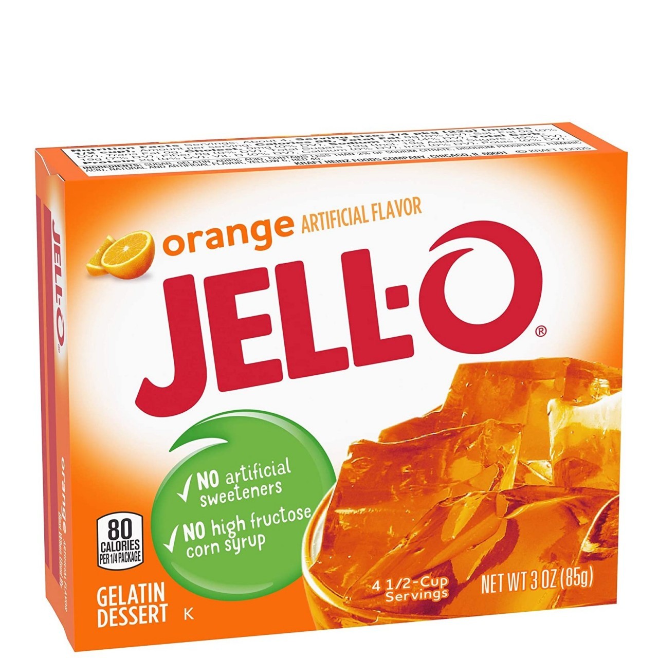 JELLO GEL ORANGE 3oz