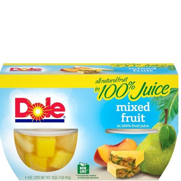DOLE MIXED FRUIT 4x4oz