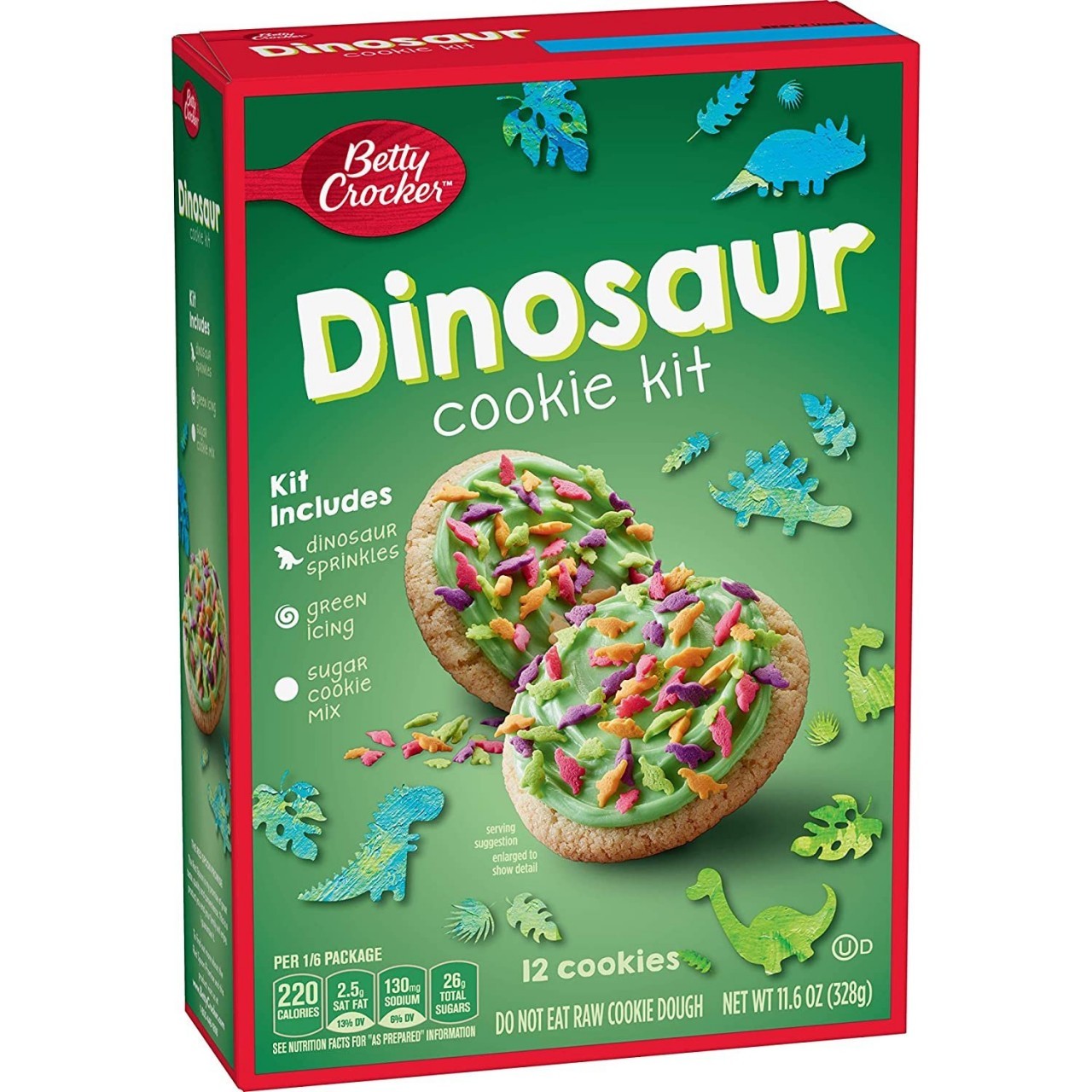 BETTY CRKR COOKIE KIT DINOSAUR 328g