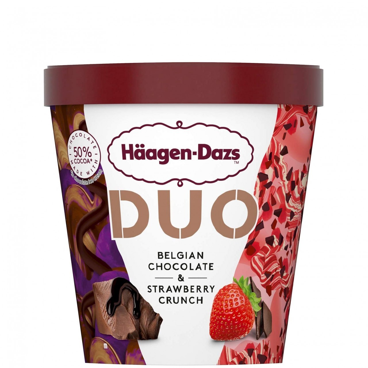 HAAGEN DAZS DUO BELG CHOC STRAWBRY 420ml