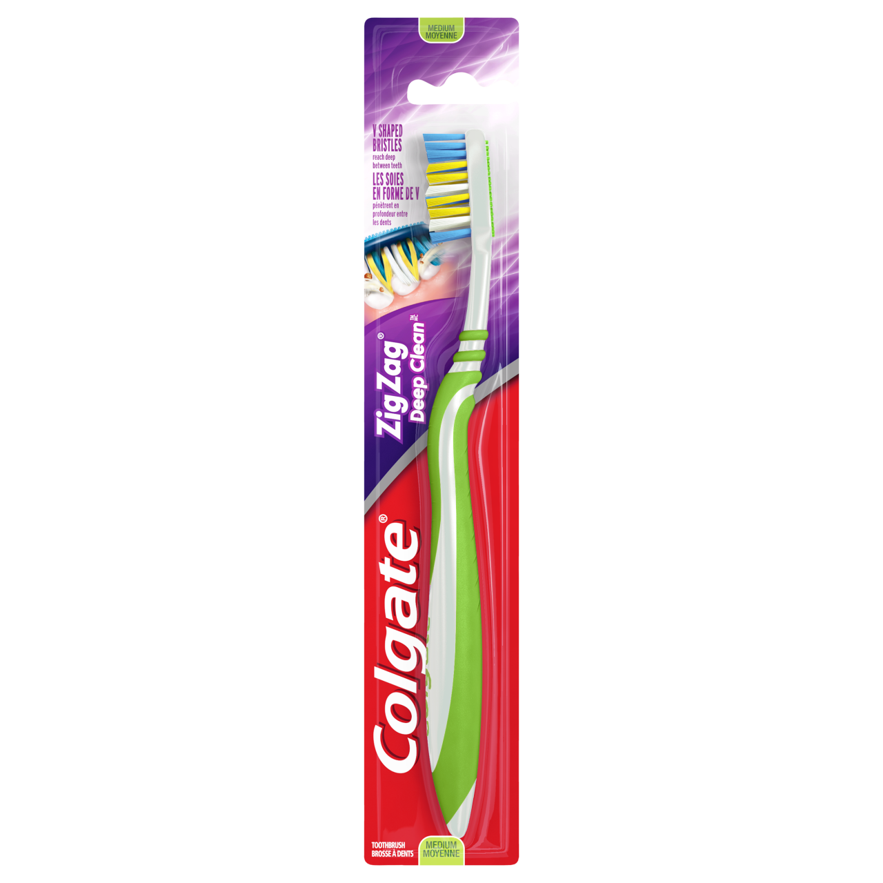 COLGATE T/BRUSH WAVE ZIG ZAG MED 1ct