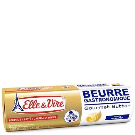 ELLE & VIRE BUTTER UNSALTED GOURMET 500g