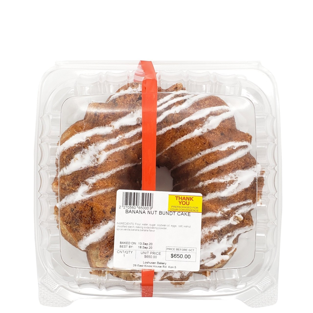 CAKE BUNDT RUM N RAISIN