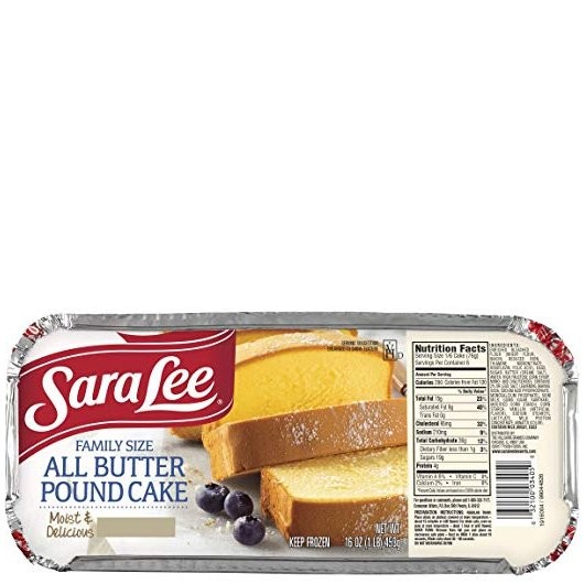 SARA LEE POUNDCAKE FAMILY 16oz