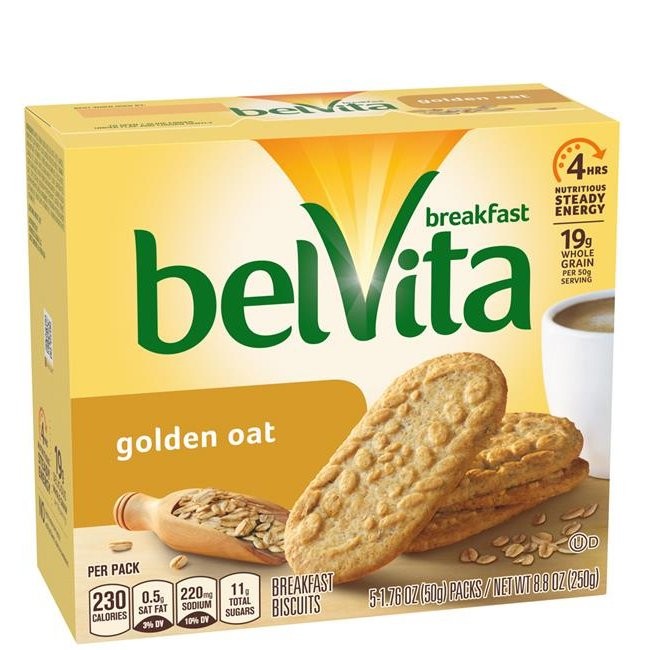 NABISCO BELVITA B/F GLDN OATS 5x50g