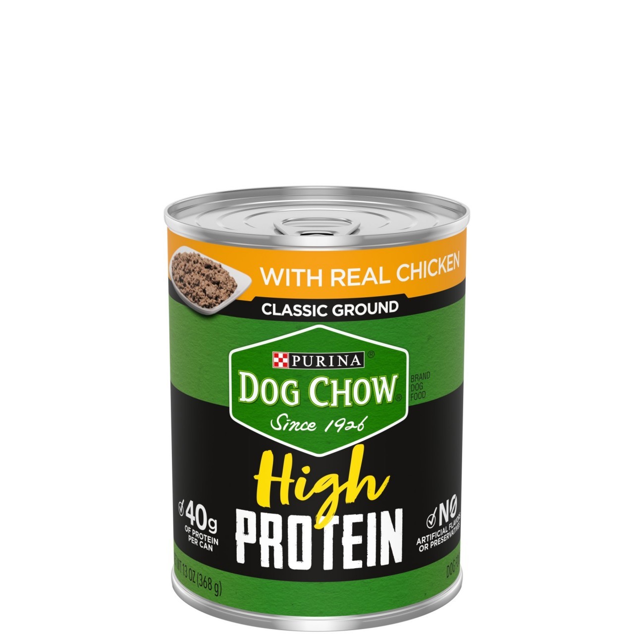 PURINA DOG CHOW H/PROT GRND CHICKEN 13oz