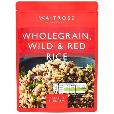 WAITROSE RICE W/G WILD & RED 250g
