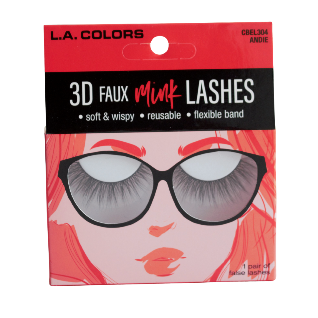 L.A. Colors 3D Faux Mink Lashes 'Andie'