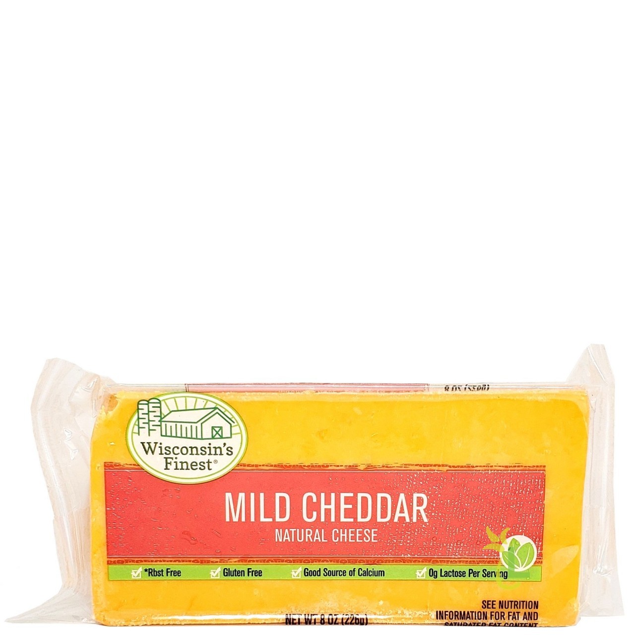 WISCONSIN FINEST CHUNK CHEDDAR MILD 8oz