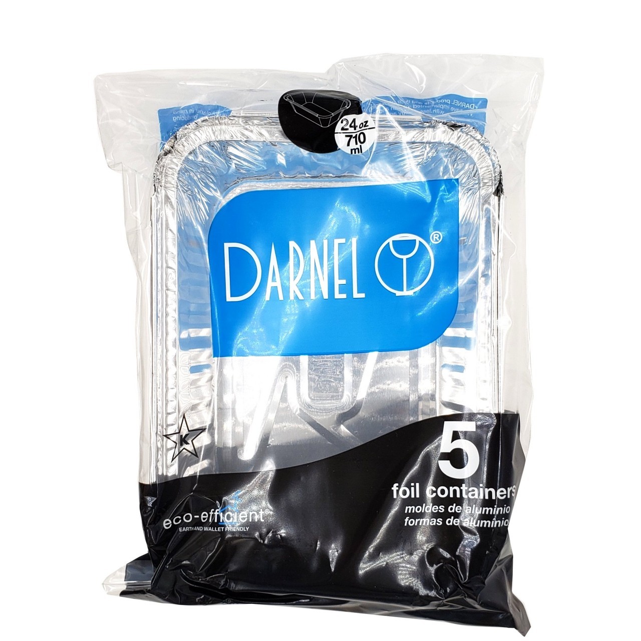DARNEL FOIL CONTAINER 24oz 5s