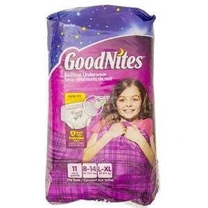 GOODNITES UNDERWEAR GIRL XL 11s
