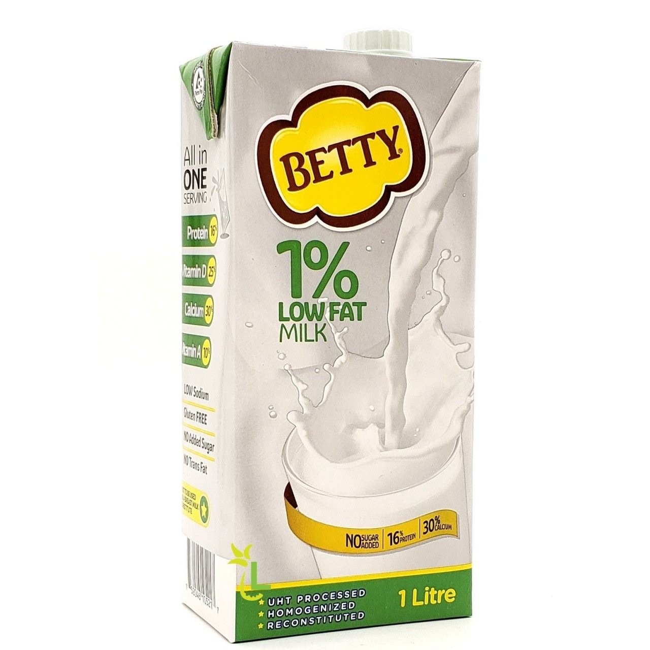 BETTY MILK LOW FAT 1% 1L