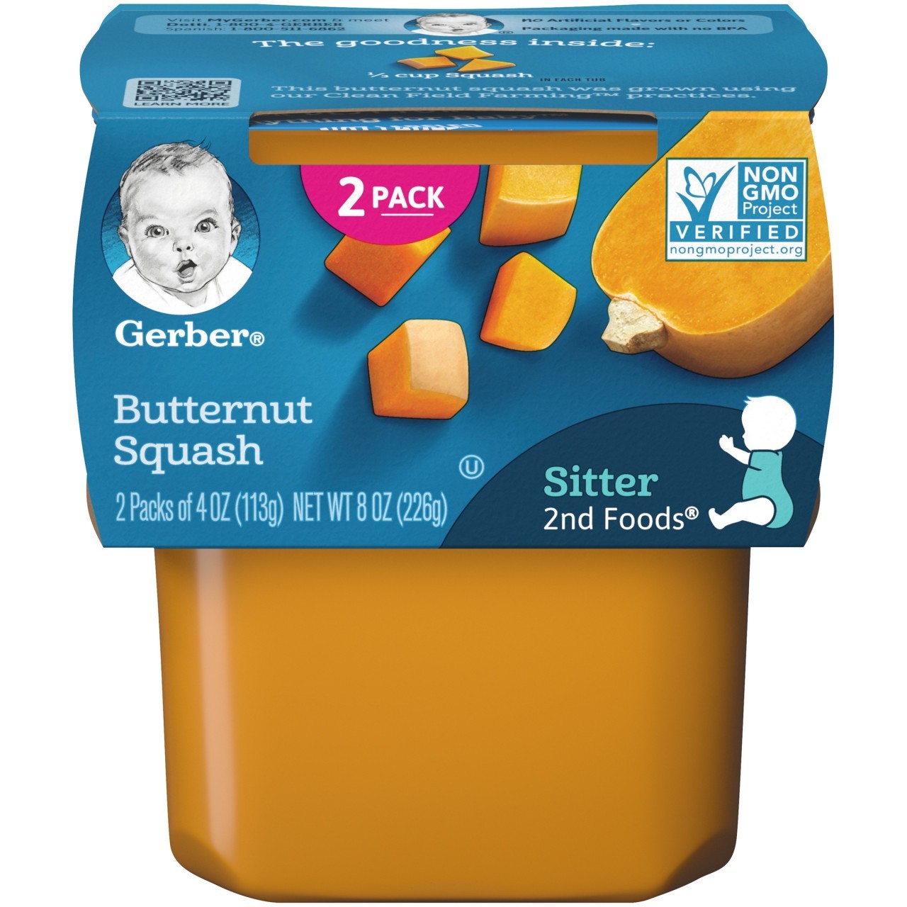 GERBER 2 BUTTERNUT SQUASH 2x113g