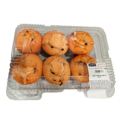 Member's Selection Freshly Baked Raisin Muffins 6 Units