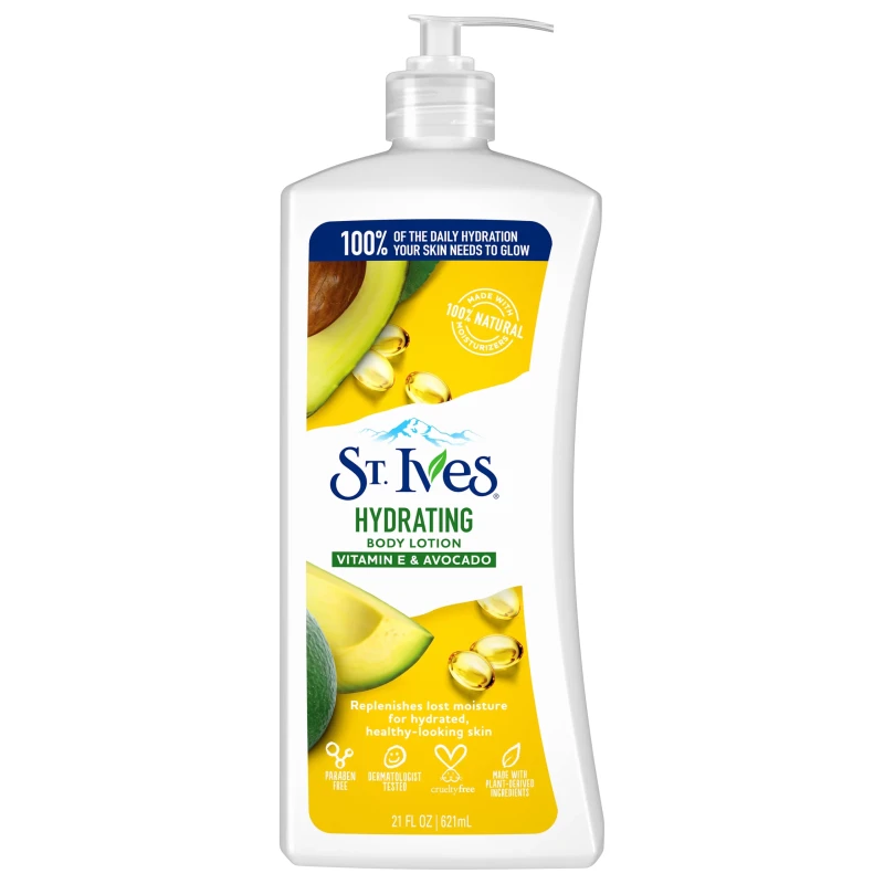 ST.IVES HYDRATION BODY LOTION VITAMIN & AVOCADO 21OZ (621ML)