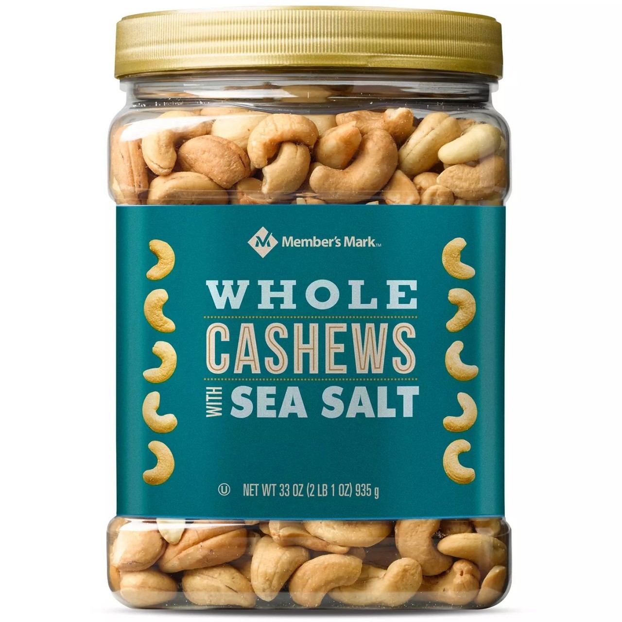MEMBERS MARK CASHEWS SEA SALT 33oz