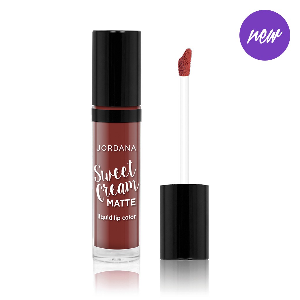 Jordana Sweet Cream Matte Liquid Lip Color- 21 Molten Chocolate Cake