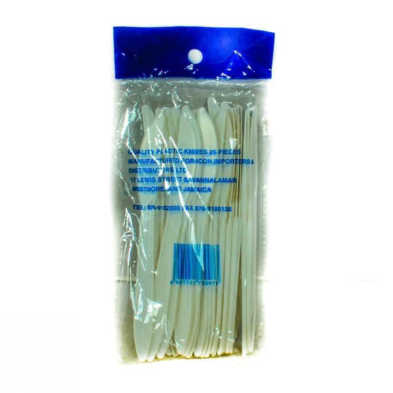 QUALITY PLASTIC KNIVES 25PK
