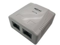 Nexxt Double Port Surface Mount RJ45 Cat5e