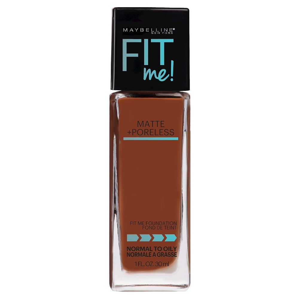 Maybelline Fit Me Matte + Poreless Foundation Makeup Mocha, 1oz