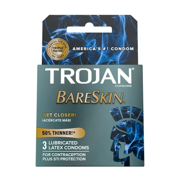 TROJAN BARE SKIN CONDOMS 3’S