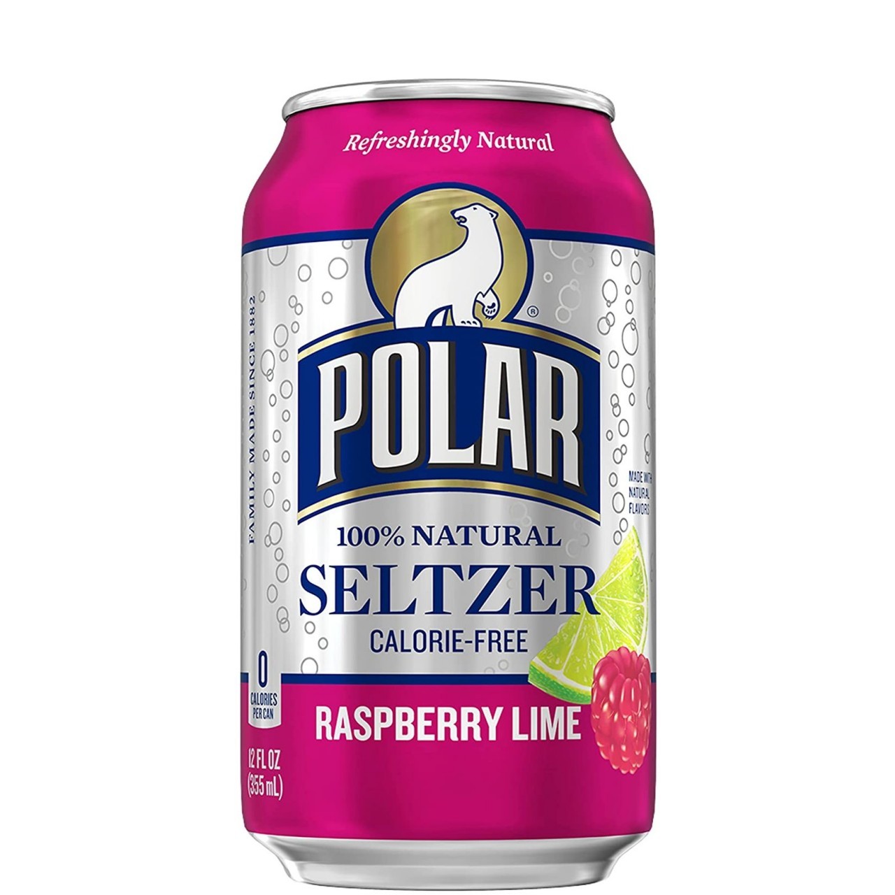 POLAR SELTZER RASPBERRY 12oz