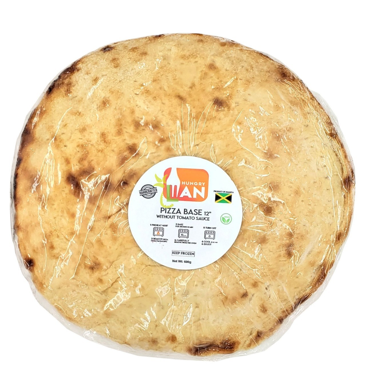 HUNGRY MAN PIZZA BASE NO SAUCE 600g