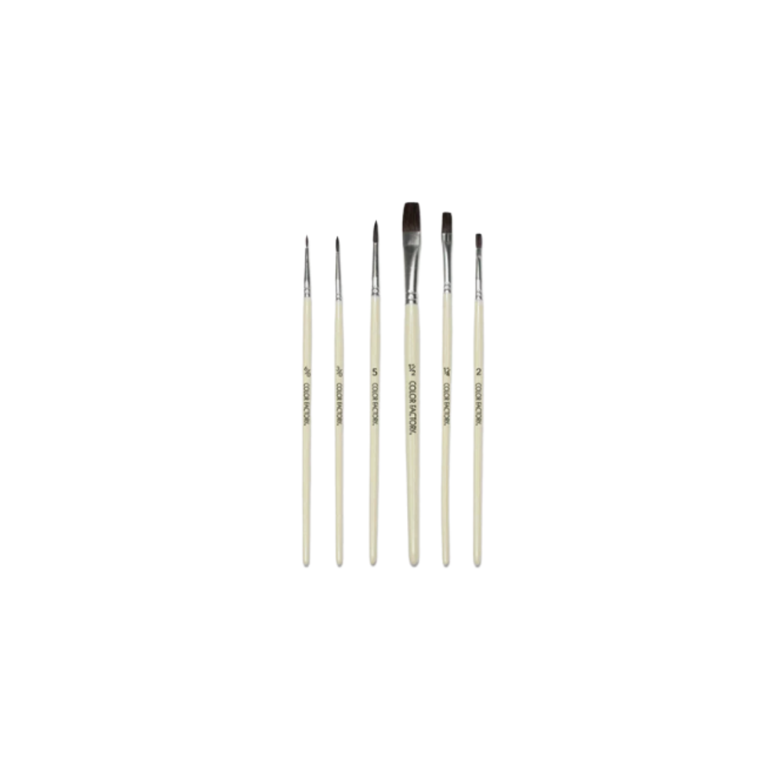 Color Factory Artist Brush Set, 6 pcs